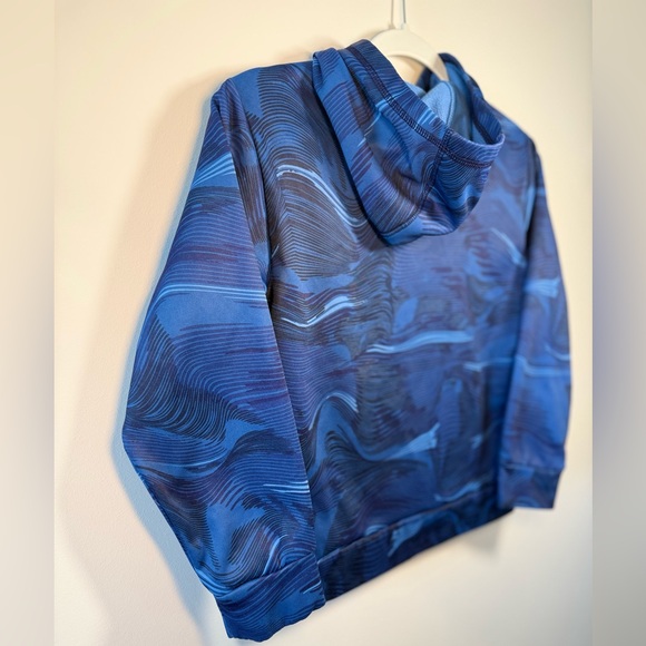 Adidas Kids Camo Blue Hoodie size S(8) - Picture 8 of 11